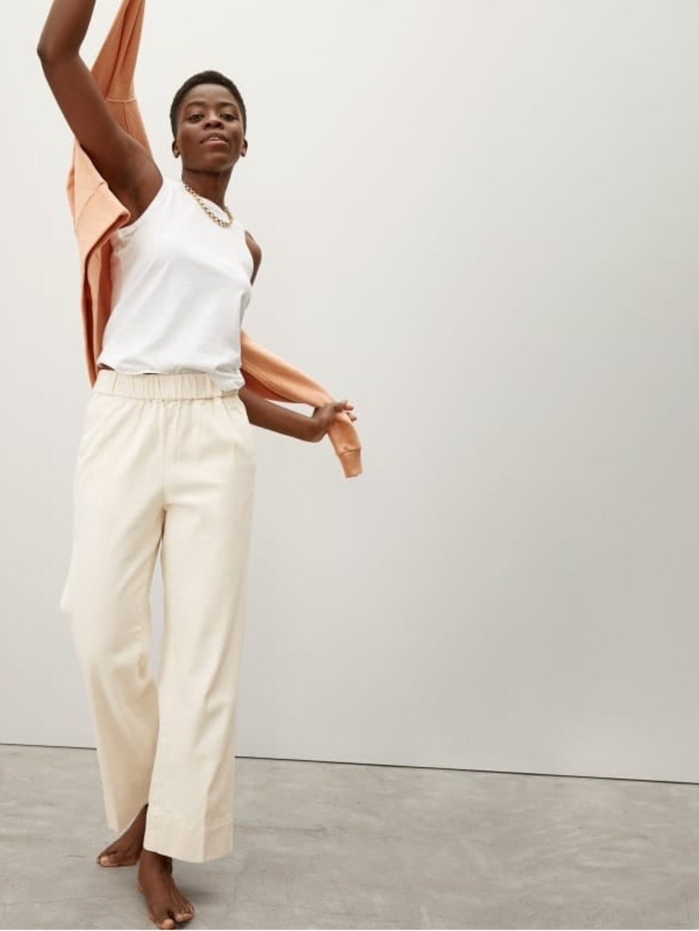Everlane The Easy Jean in Cream
